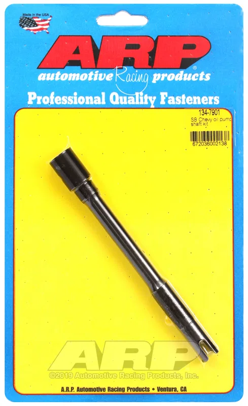 134-7901 – ARP Oil Pump Drive Shaft, For Use With All Chevy Small Blocks 8740 Steel 190000 PSI